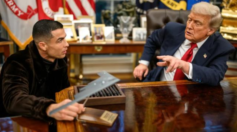 C 罗会晤特朗普 白宫 “GOATS” 同框背后的多面叙事