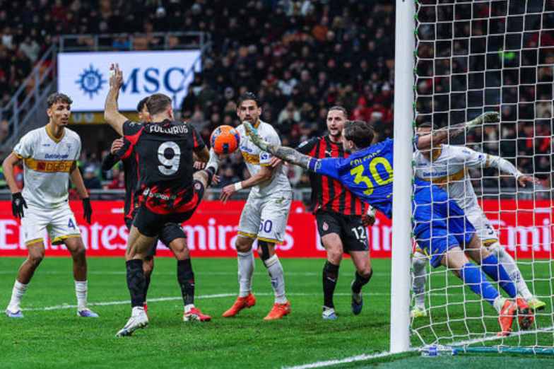 米兰 1-0 莱切 菲尔克鲁格头槌制胜