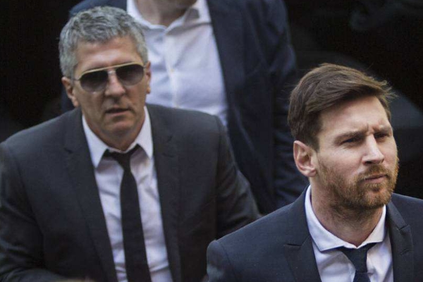 梅西和他的父亲豪尔赫